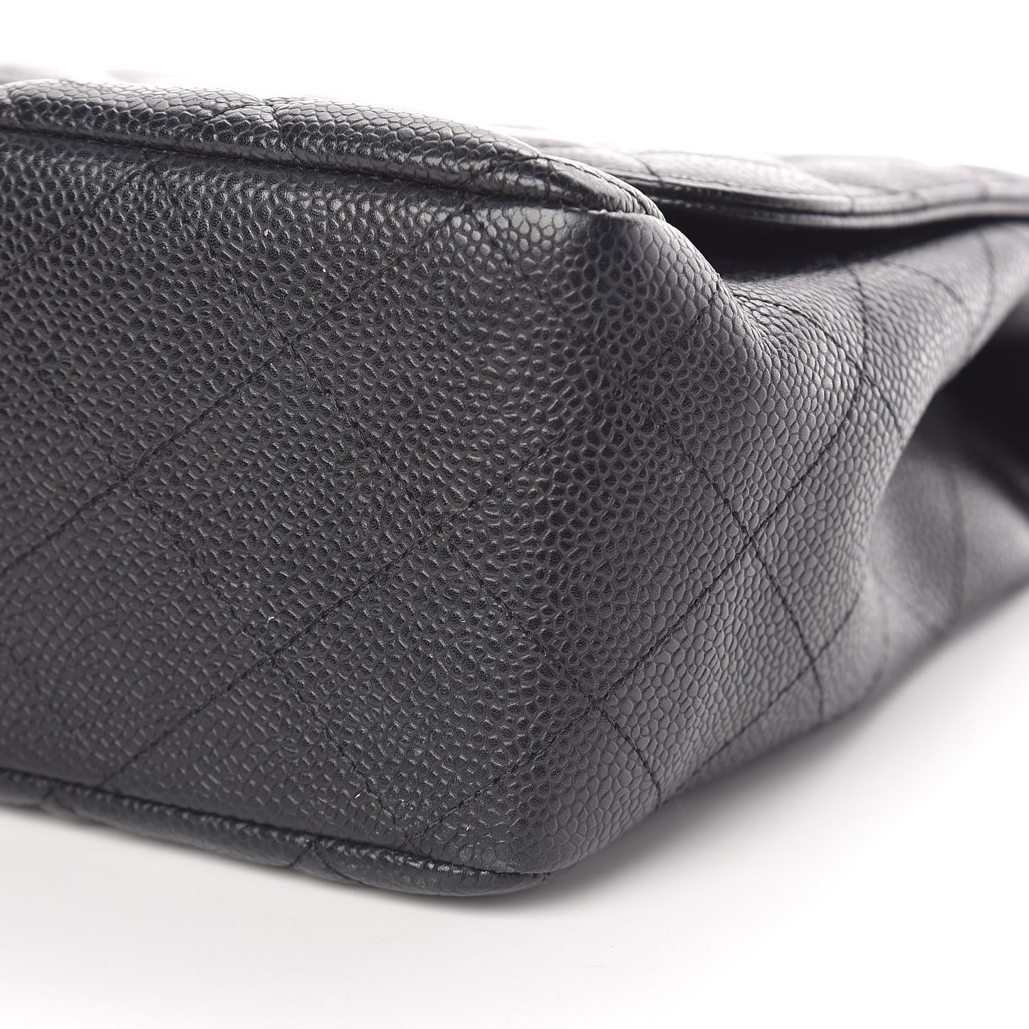 Caviar Quilted Jumbo Single Flap Black