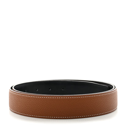 Hermes Box Togo 32mm Belt Strap 95 38 Gold Black 2 of 6