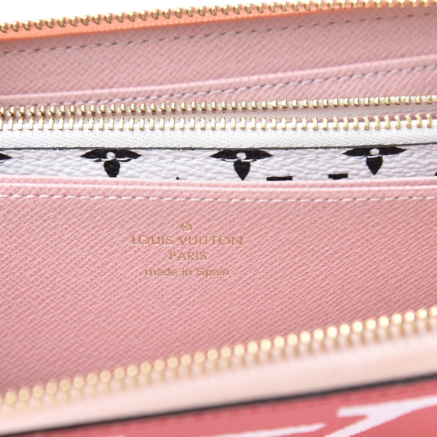 Louis Vuitton Monogram Giant Zippy Wallet Rouge Rose 6 of 7