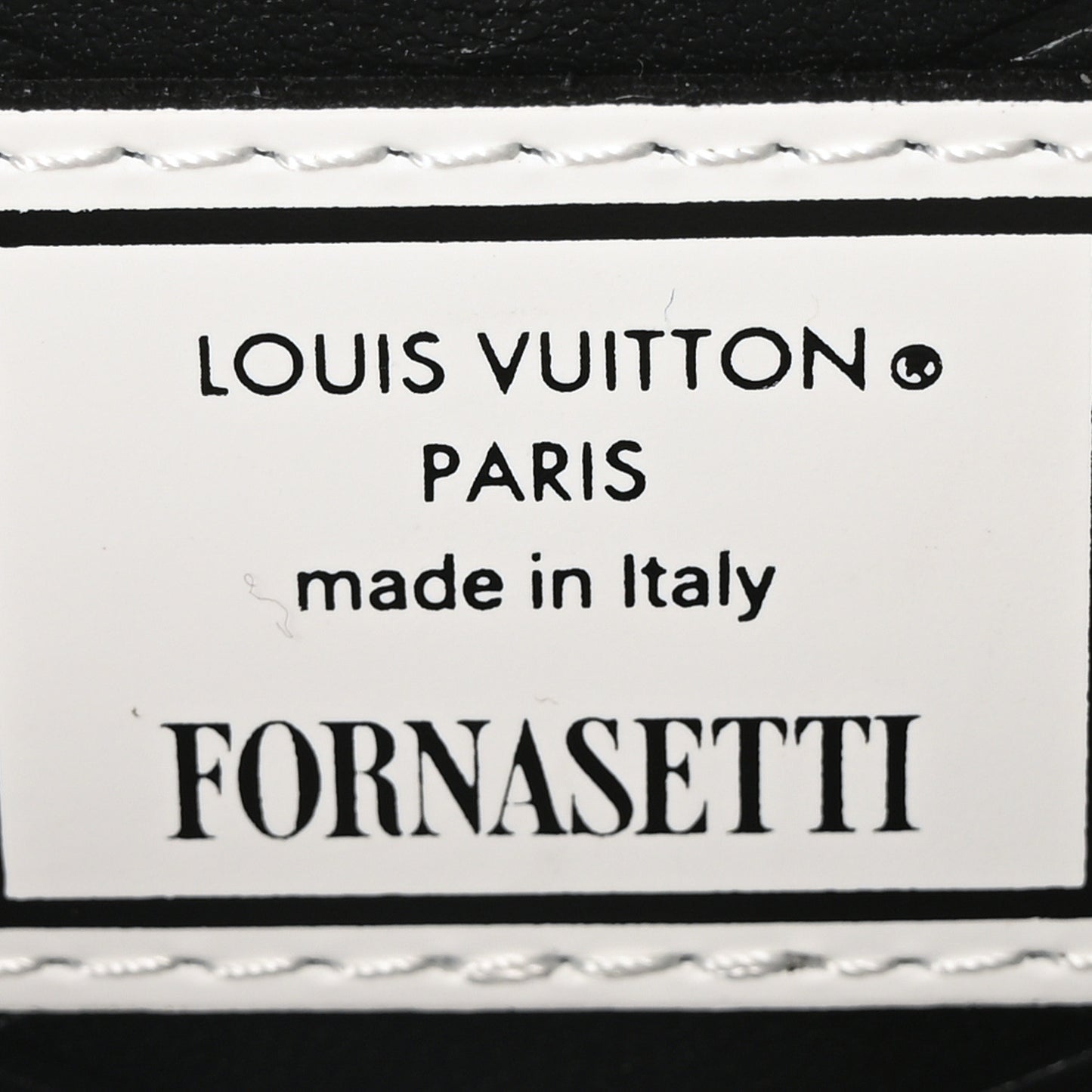 X FORNASETTI Calfskin Architettura Petite Malle White Black