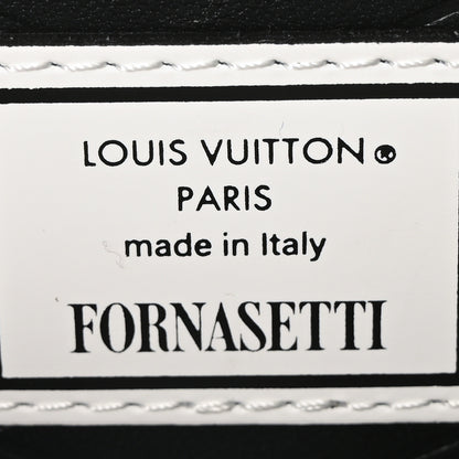 Louis Vuitton X FORNASETTI Calfskin Architettura Petite Malle White Black 6 of 9