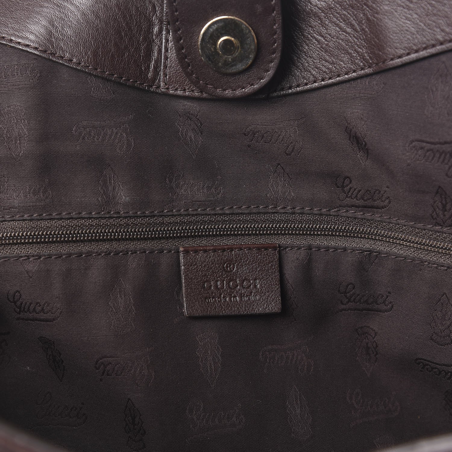 Gucci Guccissima Signature Large Sukey Tote Chocolate 5 of 9