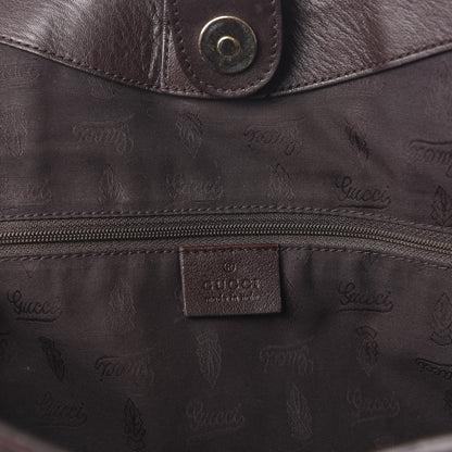 Gucci Guccissima Signature Large Sukey Tote Chocolate 5 of 9