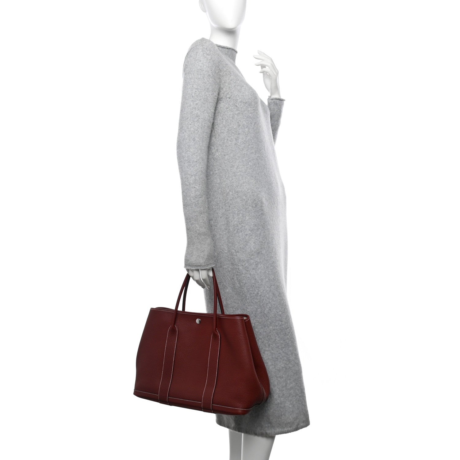 Hermes Negonda Garden Party Tote 36 MM Rouge H 2 of 11