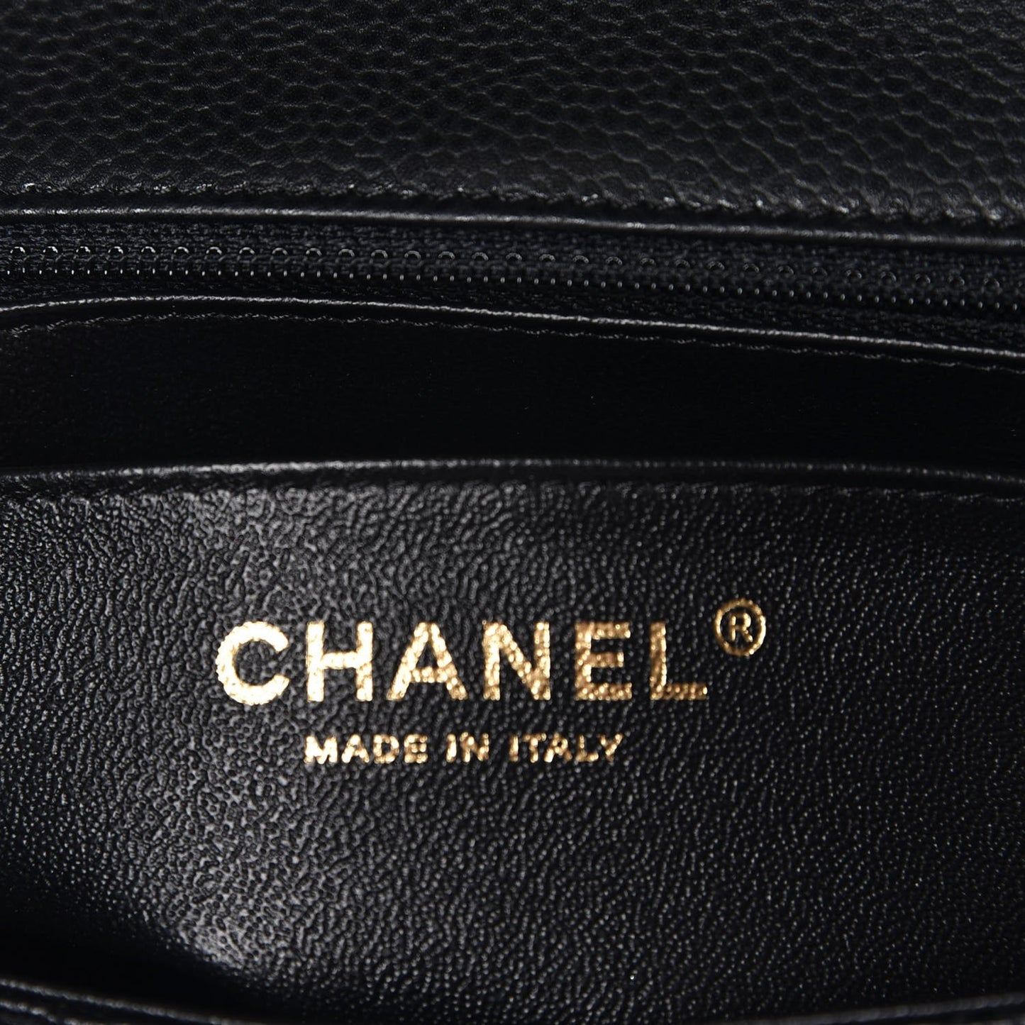 Caviar Quilted Mini Rectangular Flap Black
