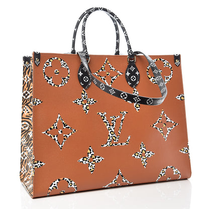 Louis Vuitton Monogram Giant Jungle Onthego GM Black 4 of 11