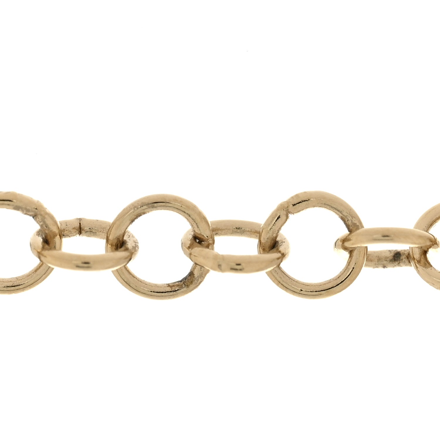 Chanel Metal Lambskin CC Chain Necklace Gold White 6 of 7