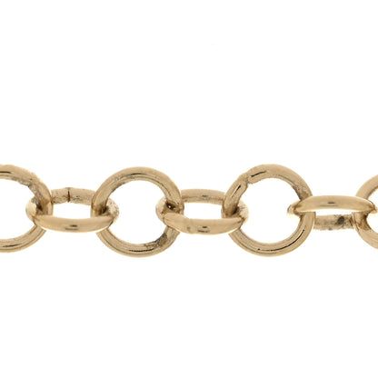 Chanel Metal Lambskin CC Chain Necklace Gold White 6 of 7