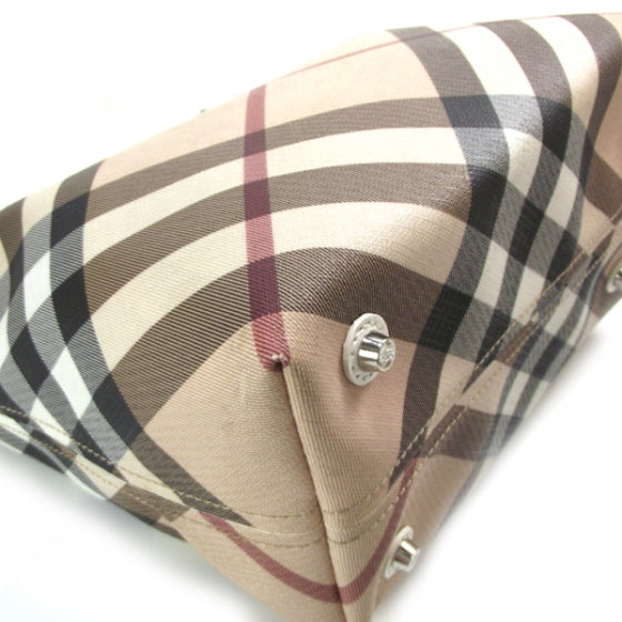 Burberry Nova Check Tote White 5 of 10