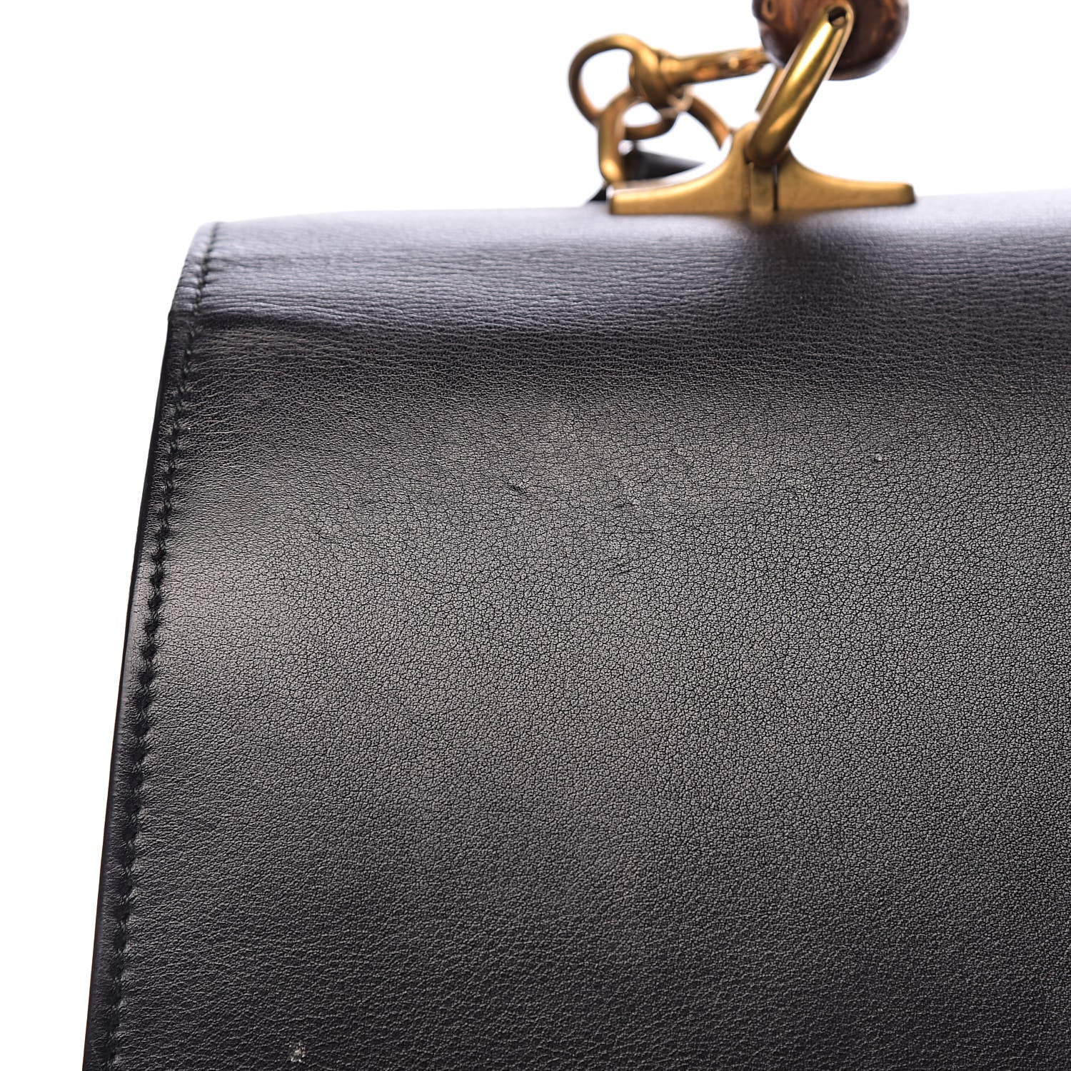 Gucci Calfskin Bamboo Web Large Dionysus Top Handle Bag Black Bright Evergreen Hibiscus Red 17 of 28