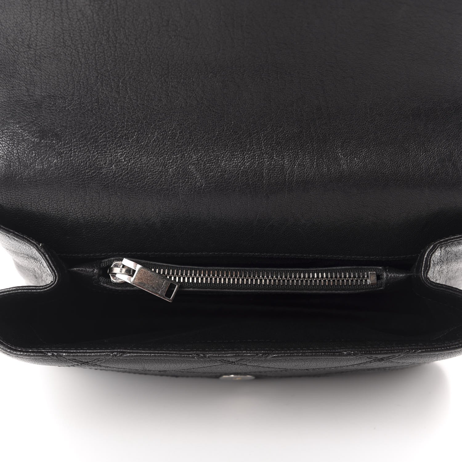 Saint Laurent Calfskin Matelasse Diamond Quilted Monogram Medium College Bag Black 7 of 16