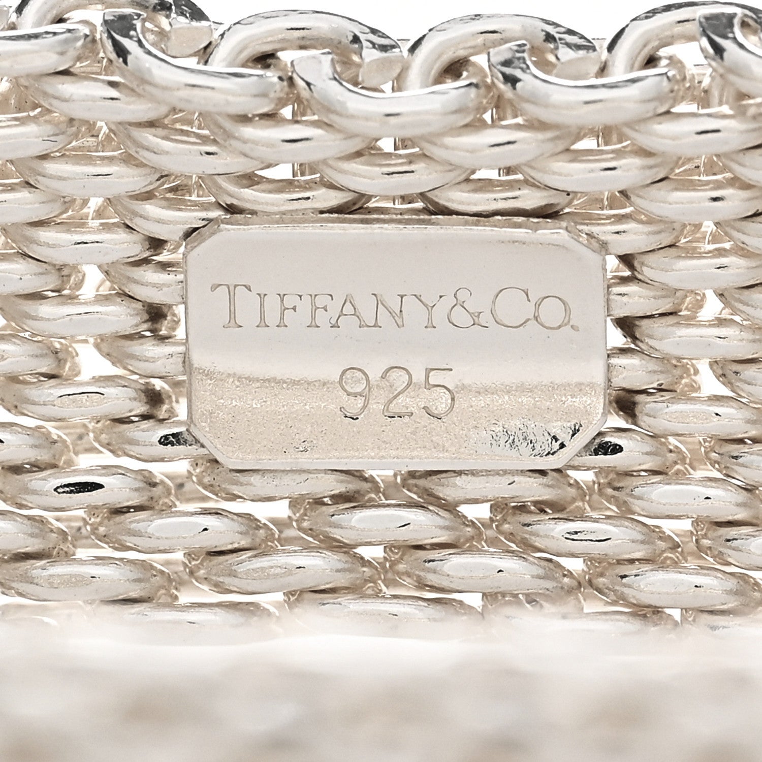 Tiffany Sterling Silver Somerset Mesh Bracelet 3 of 3