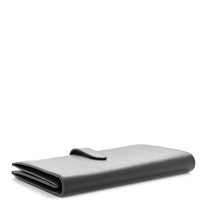 Celine Grained Calfskin Large Multifunction Strap Wallet Medium Grey 4 of 8