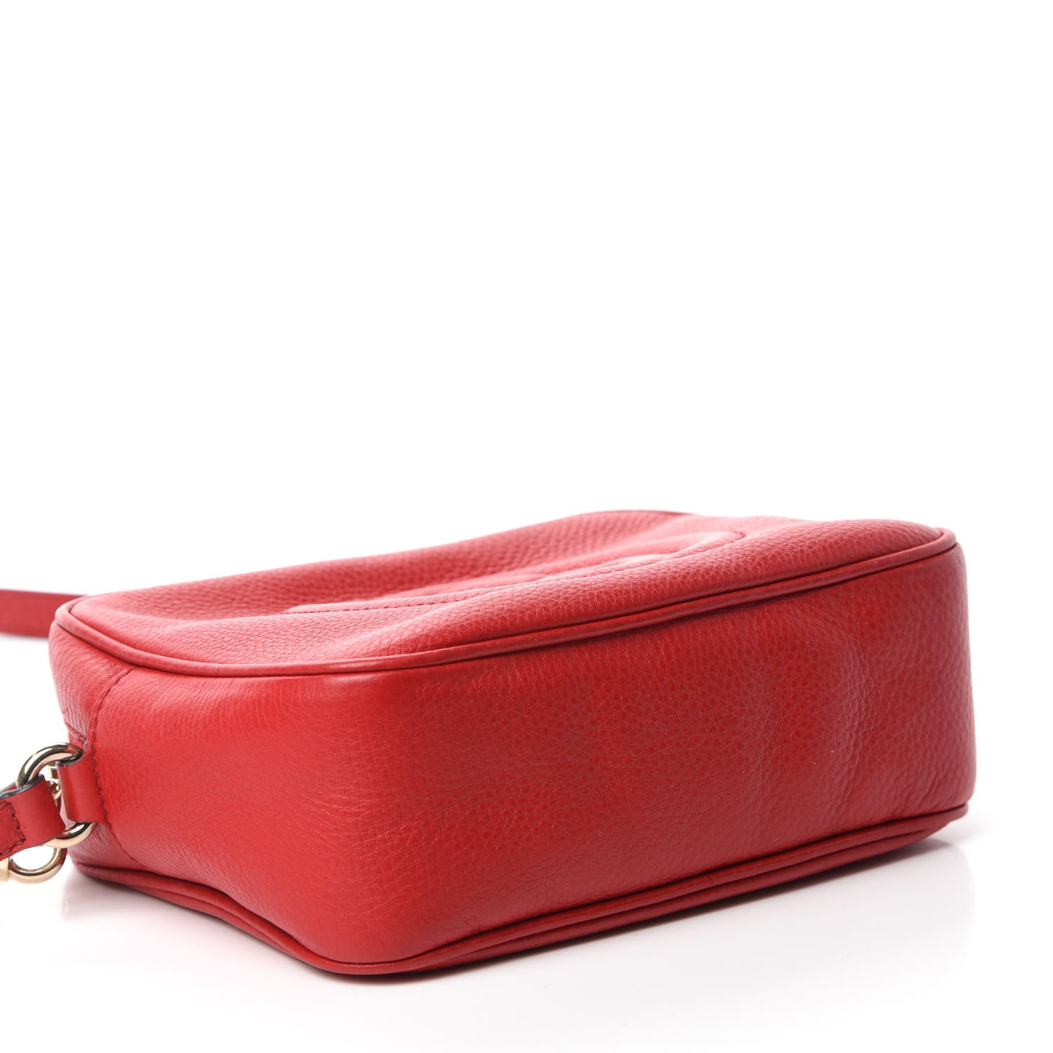 Gucci Pebbled Calfskin Small Soho Disco Bag Vibrant Red 4 of 11