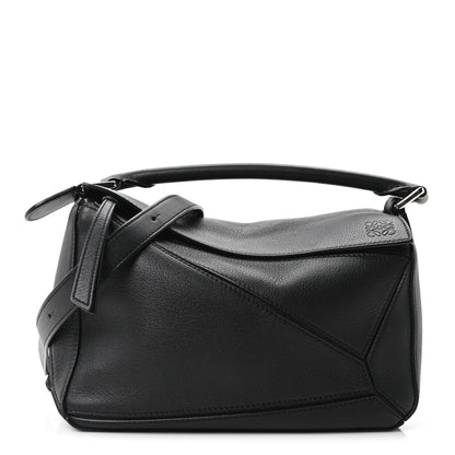 Loewe Calfskin Small Puzzle Bag Black 1 of 9