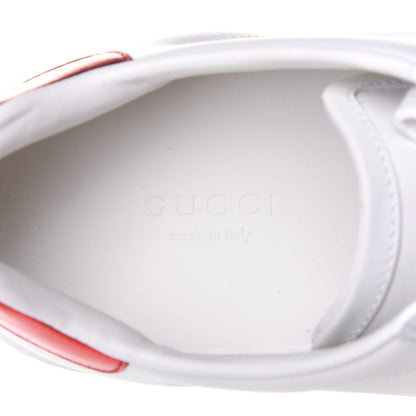 Gucci Calfskin Sequins Web Cat Womens Ace Sneakers 37.5 White 9 of 11