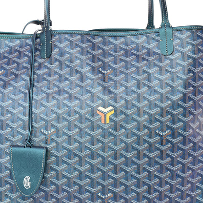 Goyard Iridescent Goyardine Saint Louis GM Pearly Blue 9 of 11