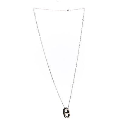Hermes Swift O'Maillon Pendant Necklace Black 3 of 6