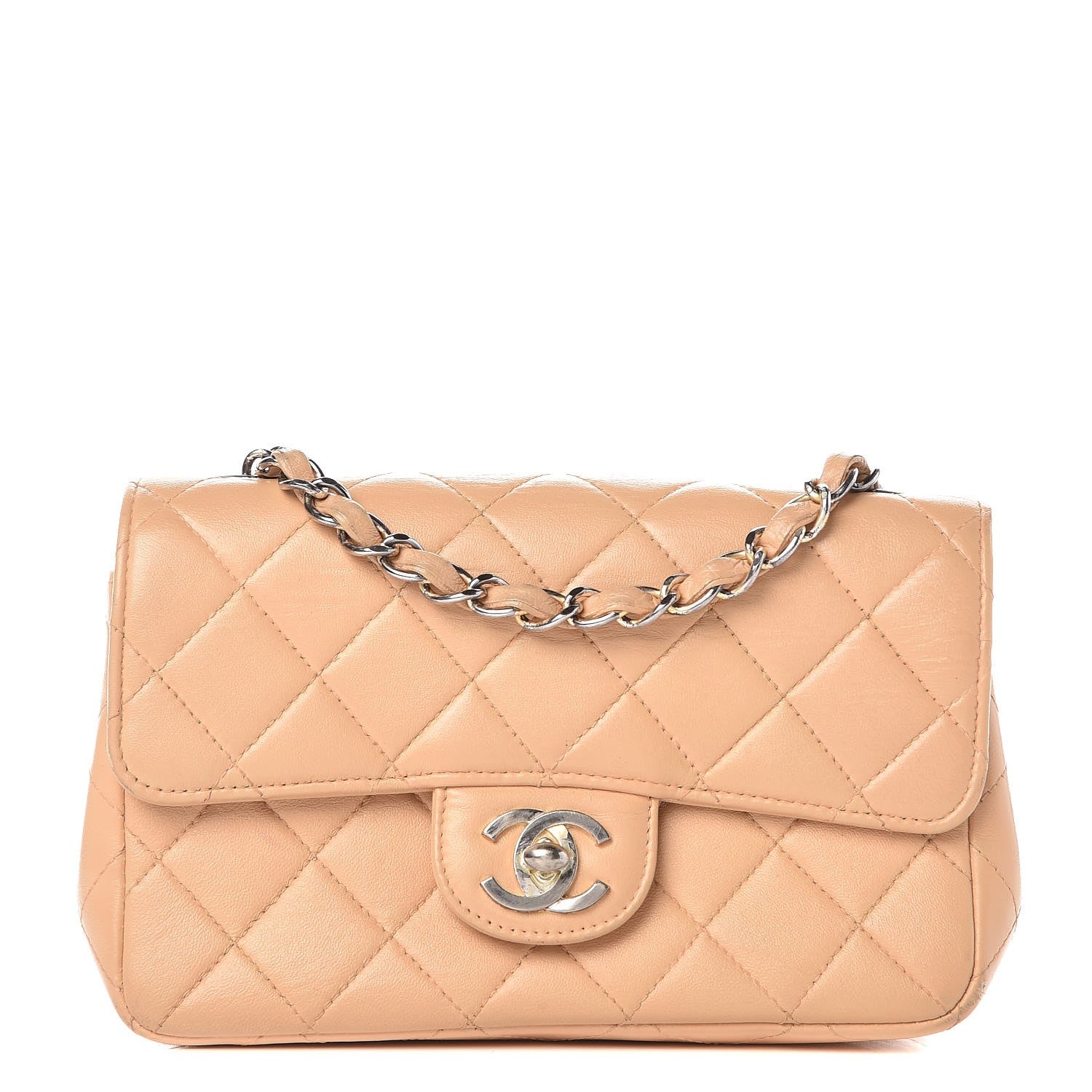Chanel Lambskin Quilted Extra Mini Flap Beige 1 of 7