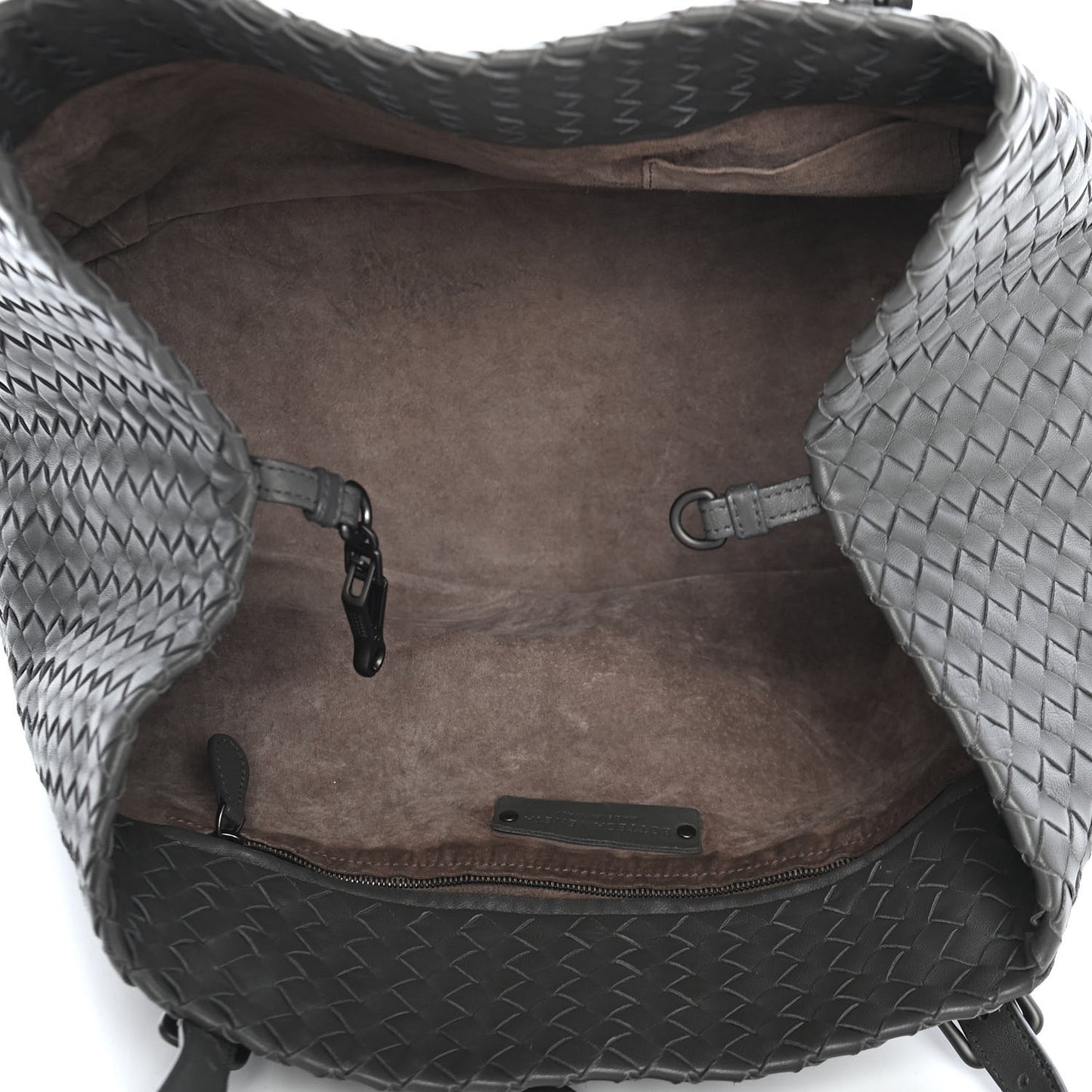 Nappa Intrecciato Medium Seamless Tote Light Grey