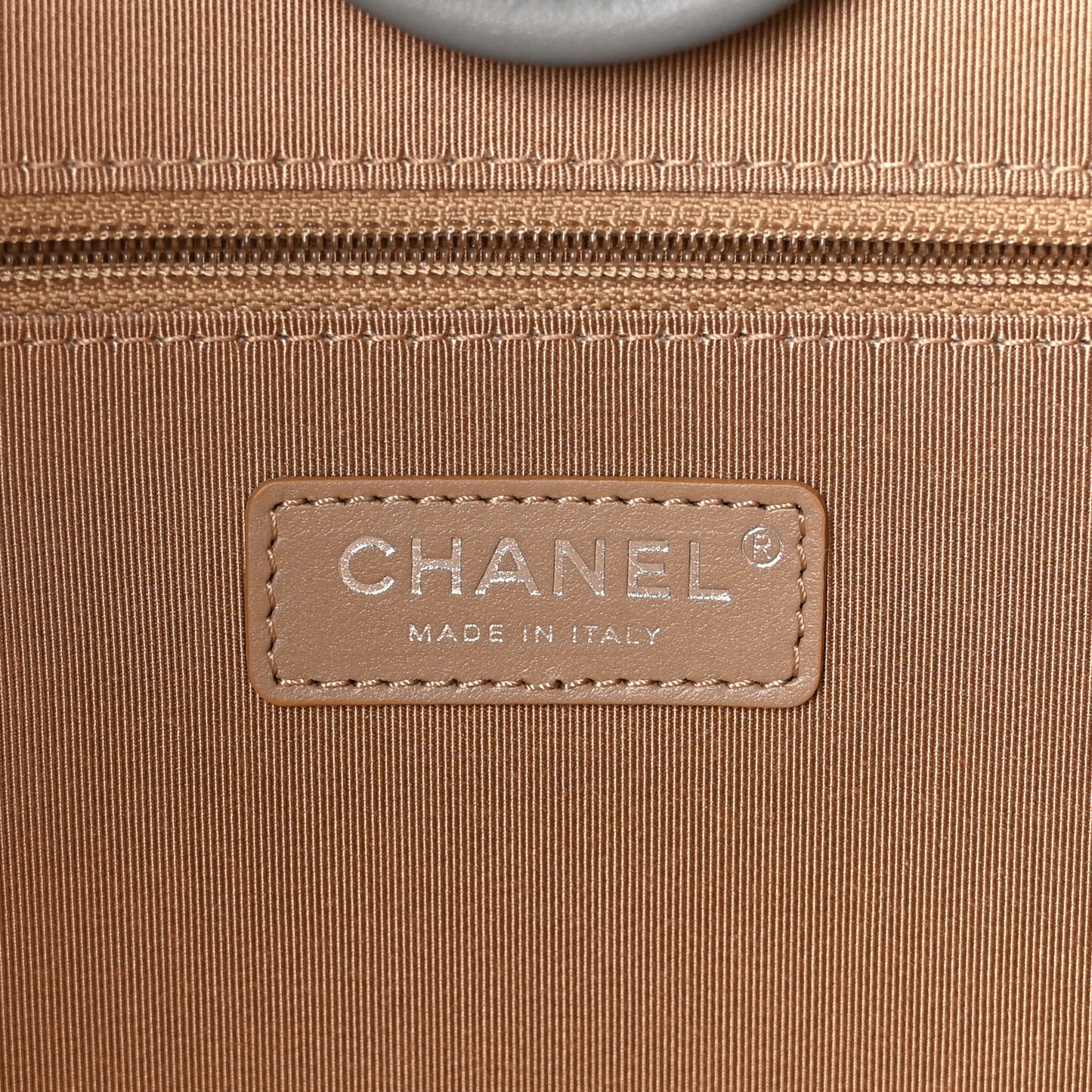 Wool Felt Large Deauville Tote Grey Beige