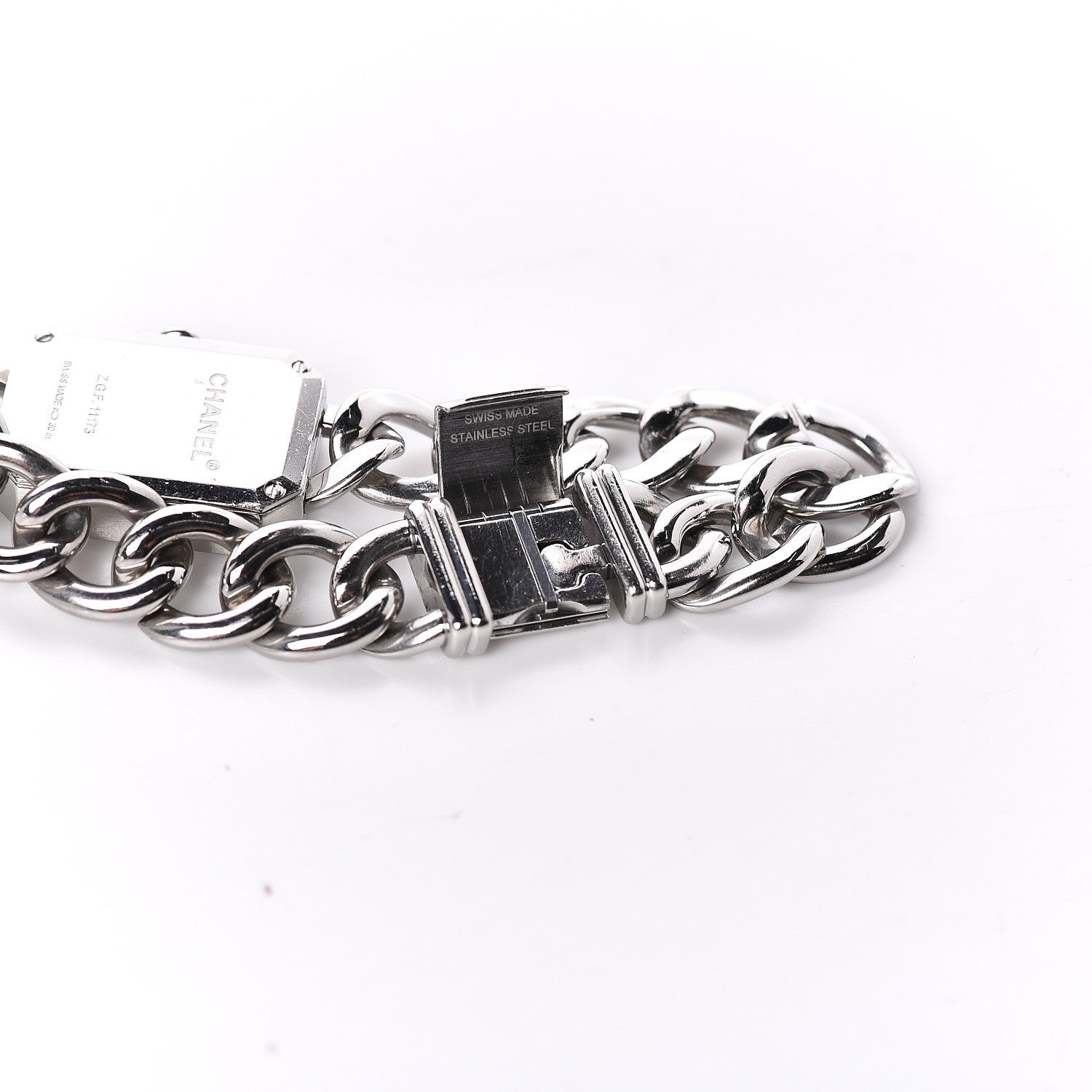 Chanel Stainless Steel Mother of Pearl 20mm Chain Premiere Quartz Watch M 5 of 5