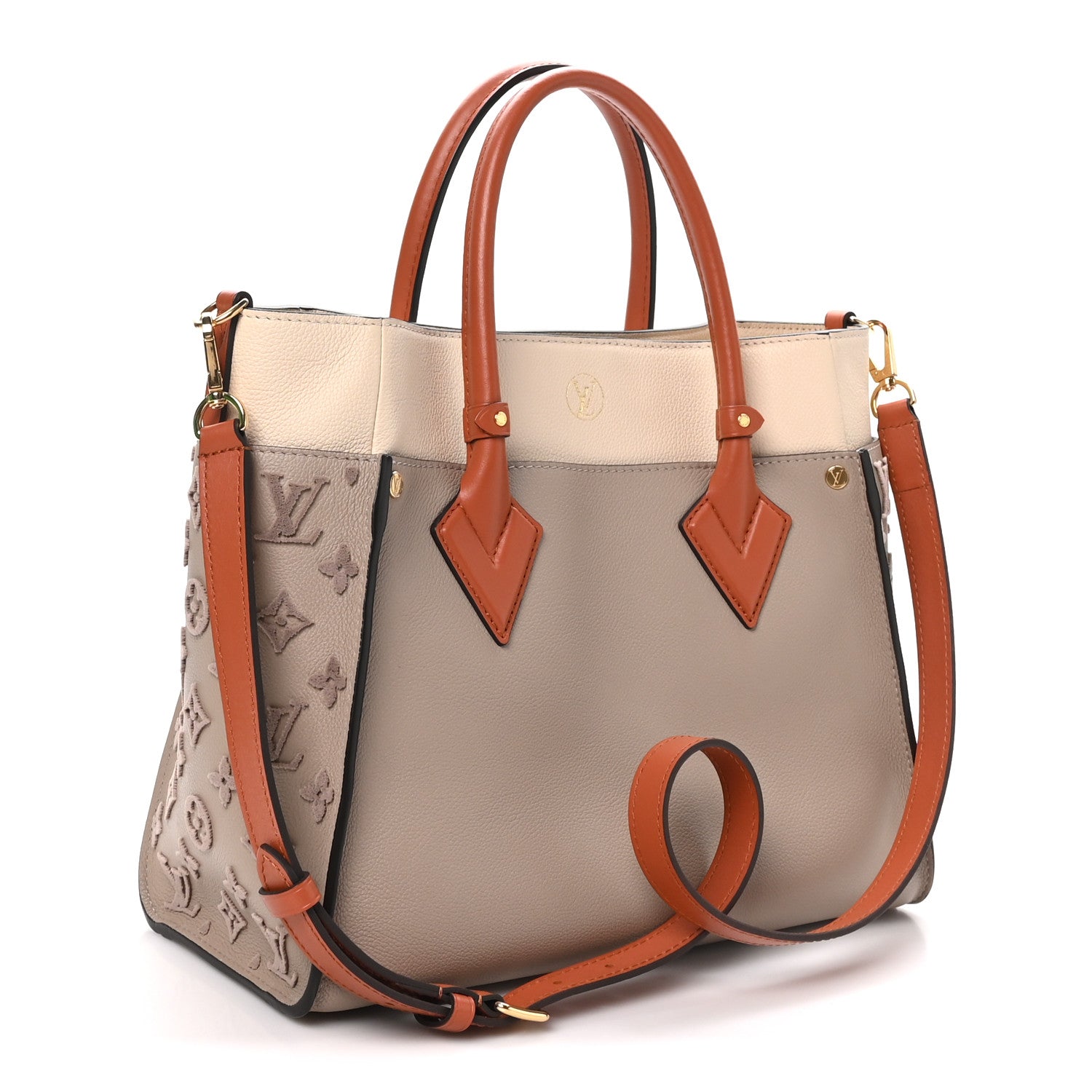 Louis Vuitton Calfskin Monogram Tufting On My Side Galet 3 of 9