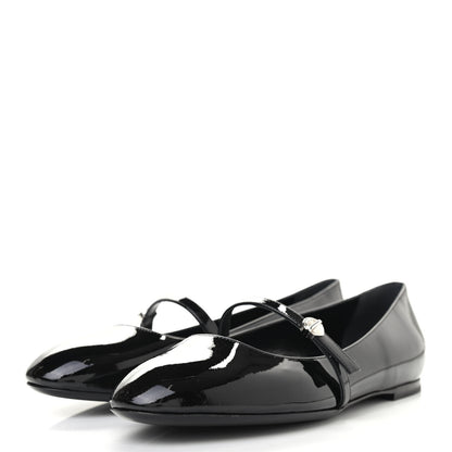 Louis Vuitton Patent Uniformes Ballet Flats 37.5 Black 3 of 8