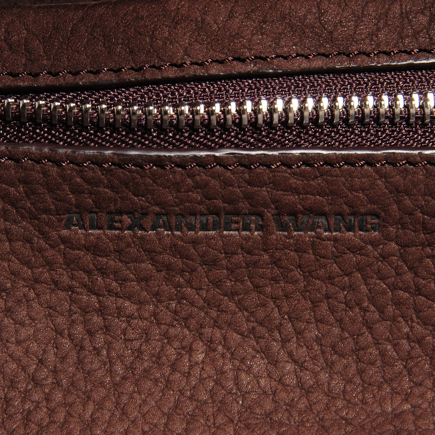 Alexander Wang Tumbled Nubuck Large Emile Espresso 6 of 8