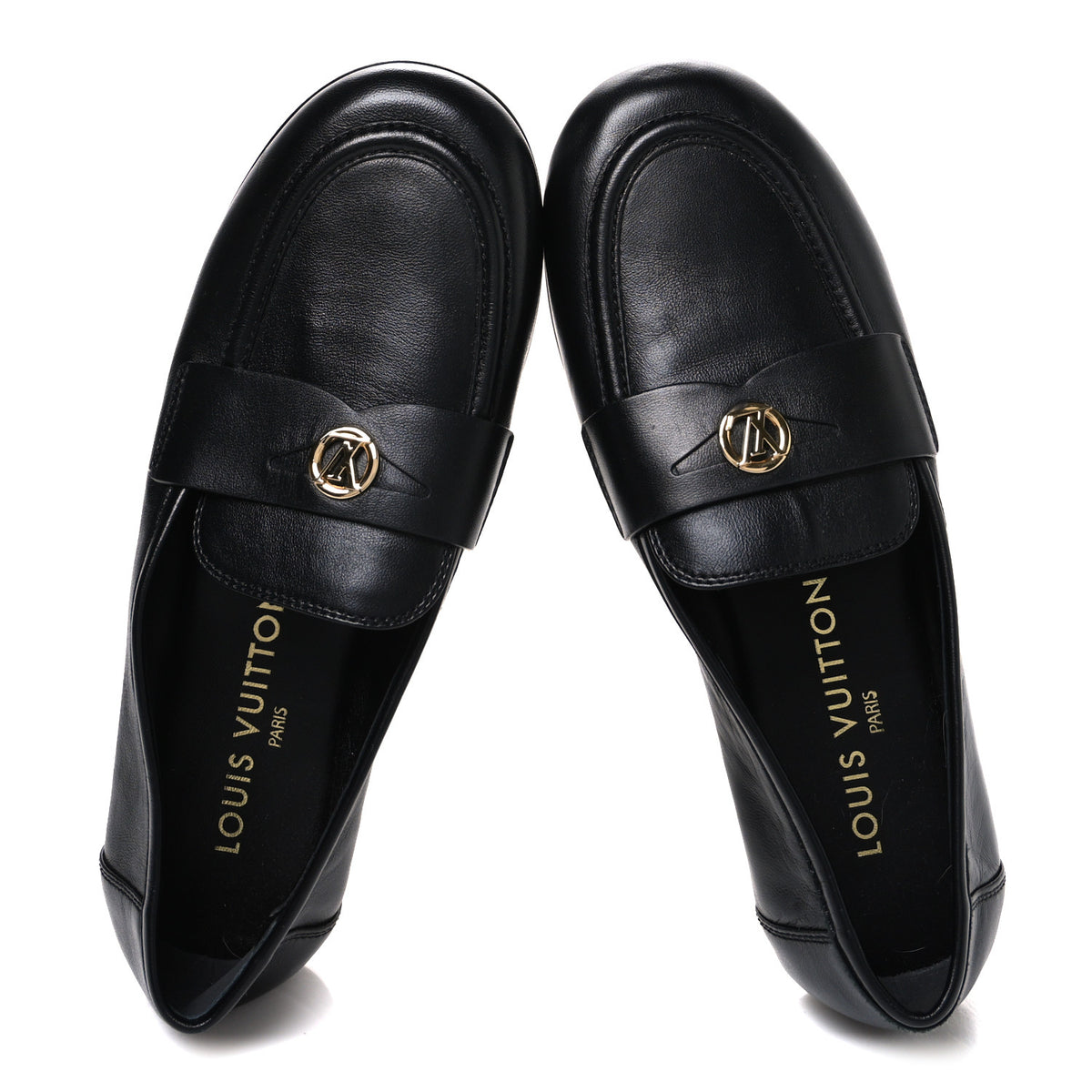 Lambskin Soho Flat Loafer 37 Black