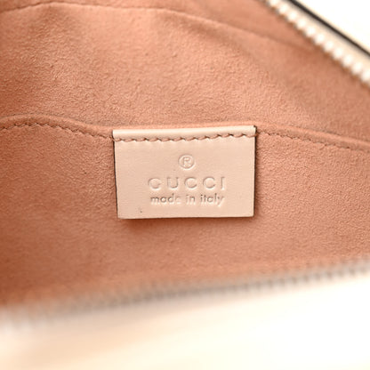 Gucci Calfskin Matelasse Mini GG Marmont Chain Shoulder Bag White 6 of 14