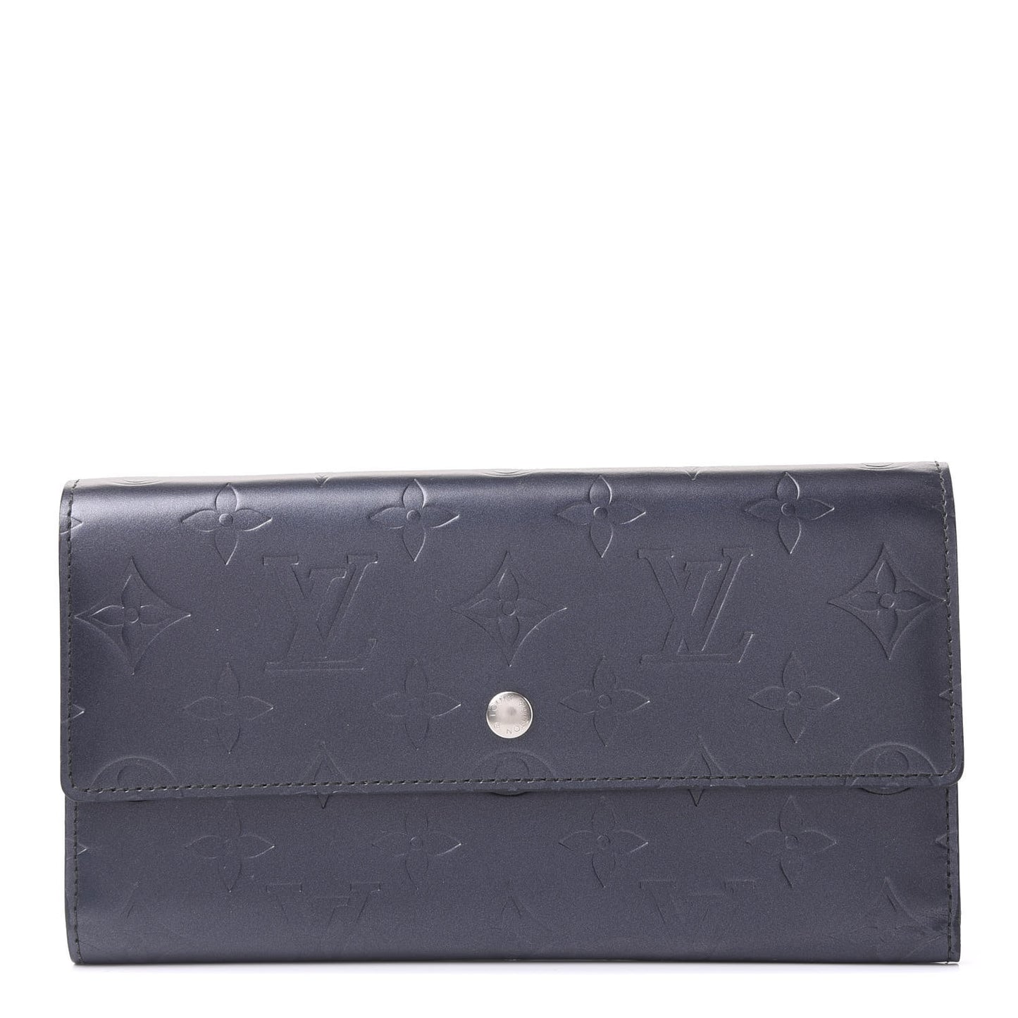 Mat Monogram Porte Tresor International Wallet Blue