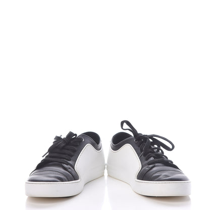Chanel Calfskin Womens CC Sneakers 39.5 Black White 5 of 12