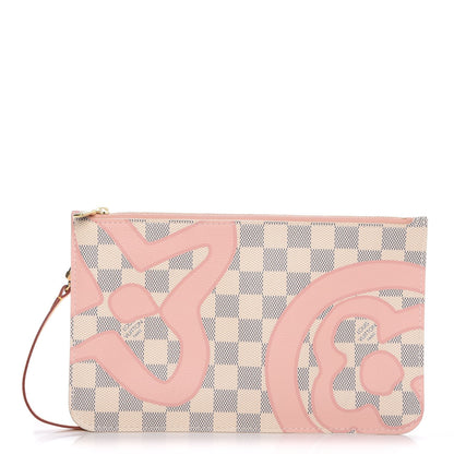 Louis Vuitton Damier Azur Tahitienne Neverfull MM GM Pochette 1 of 8