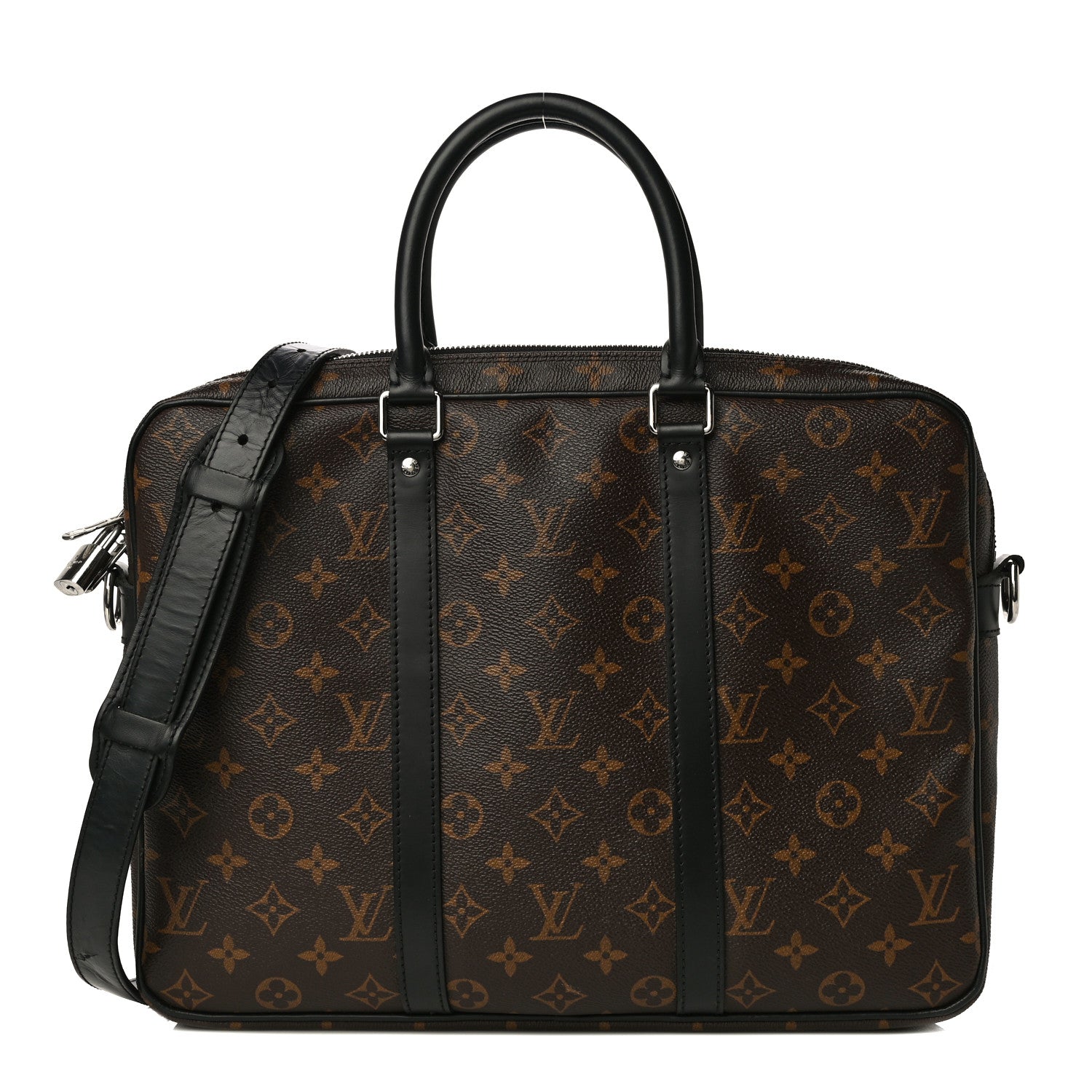Louis Vuitton Monogram Macassar Porte-Documents Voyage PM 1 of 14