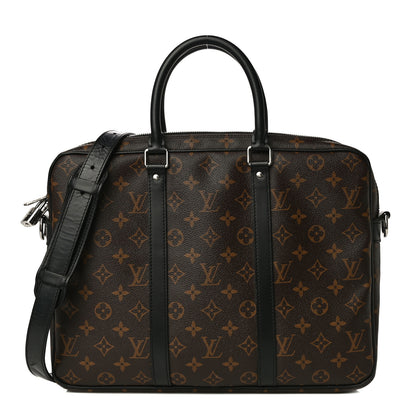 Louis Vuitton Monogram Macassar Porte-Documents Voyage PM 1 of 14