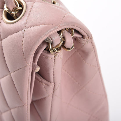 Chanel Lambskin Quilted Medium Double Flap Pink 9 of 17