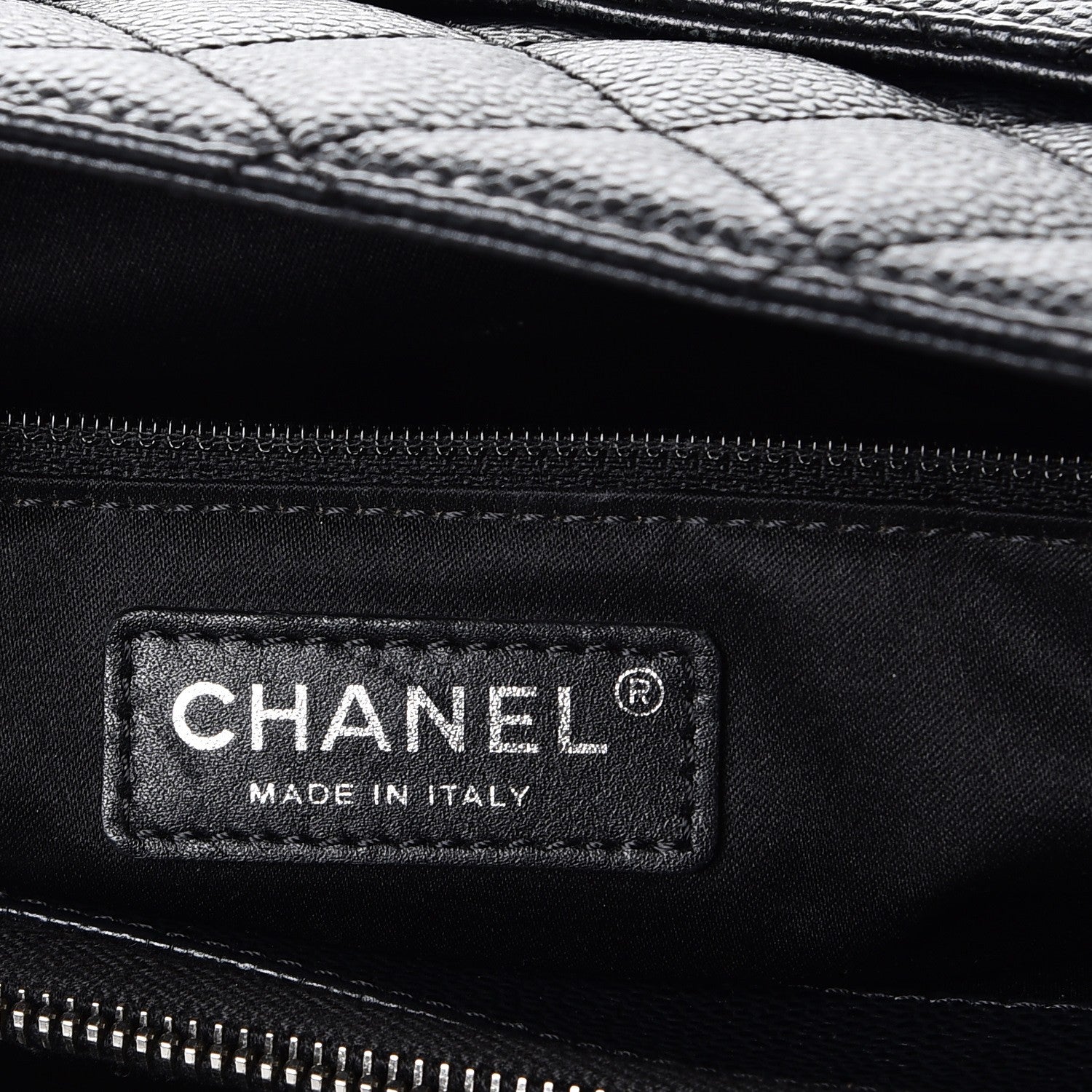 Chanel Caviar Quilted Grand Shopping Tote GST Black 6 of 12