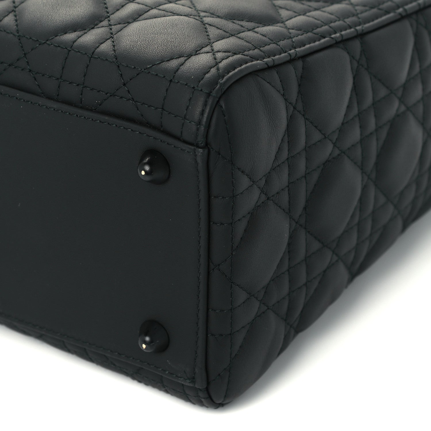 Christian Dior Ultra Matte Calfskin Cannage Large Lady Dior Black 10 of 10