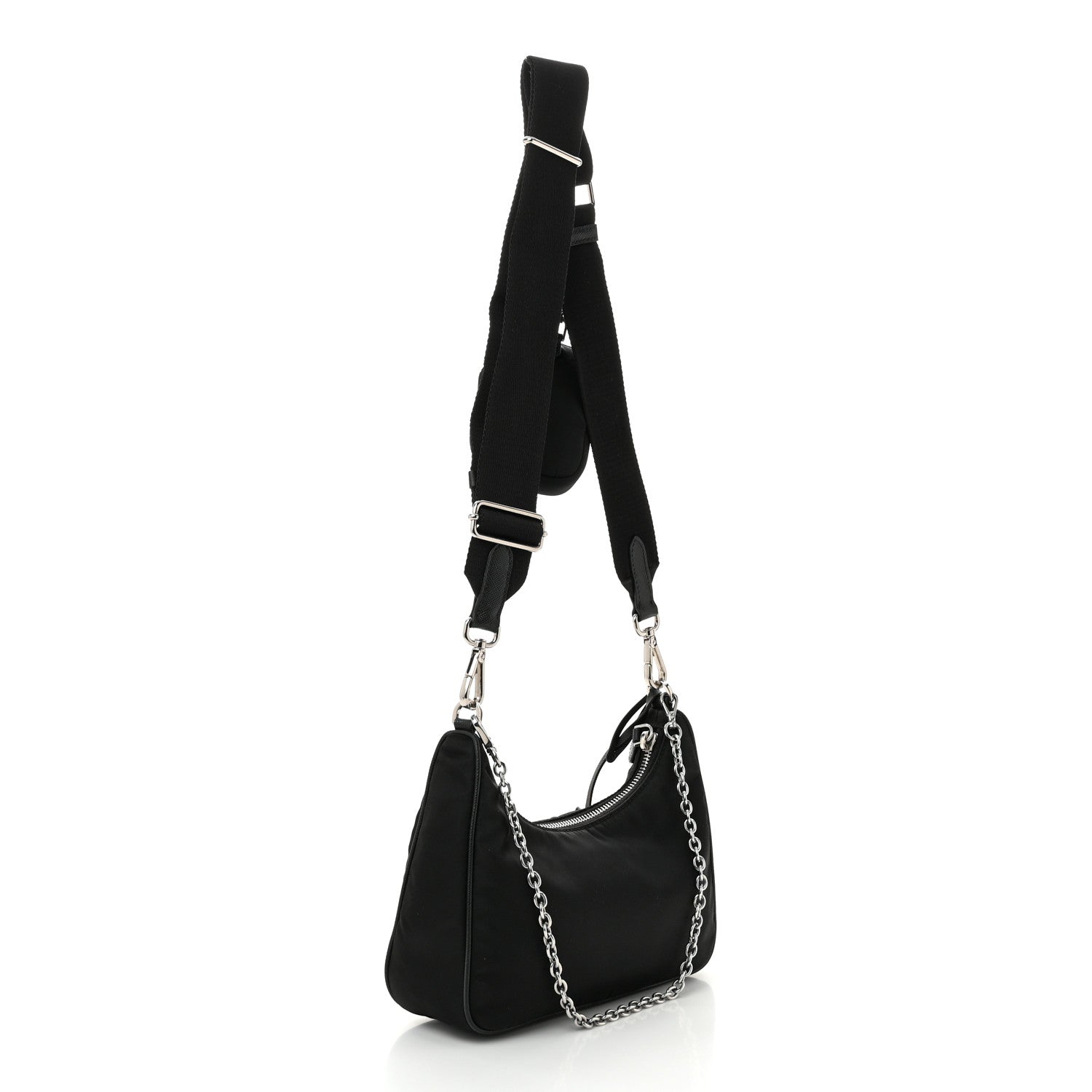 Prada Nylon Re-Edition 2005 Shoulder Bag Black 2 of 10