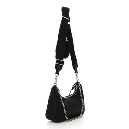 Prada Nylon Re-Edition 2005 Shoulder Bag Black 2 of 10