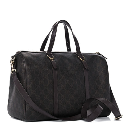 Gucci GG Supreme Monogram Medium Nice Boston Dark Brown 3 of 20