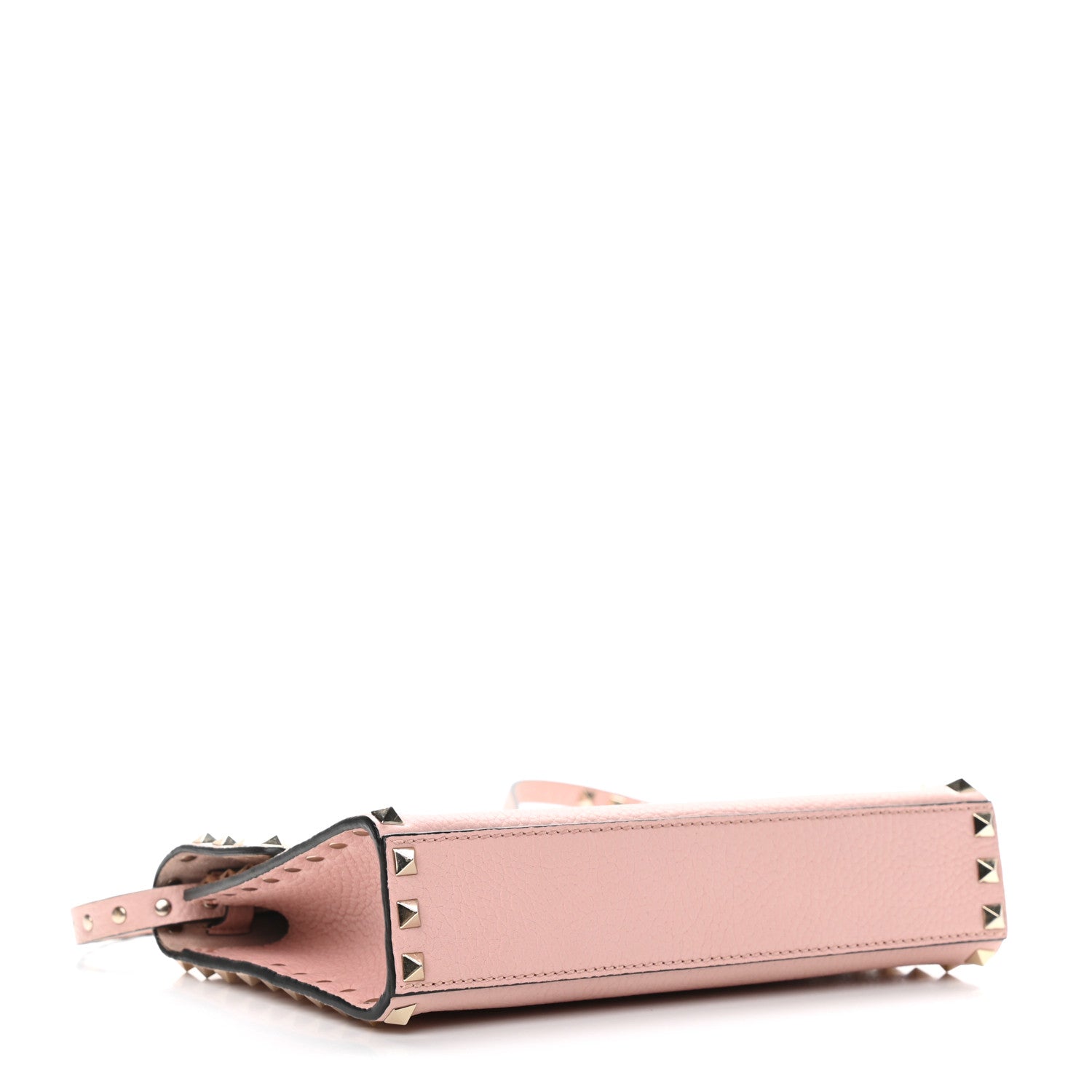 Valentino Garavani Pebbled Calfskin Medium Rockstud Flip Lock Crossbody Bag Loto 3 of 8