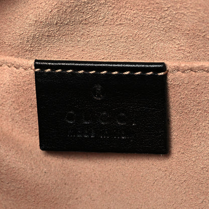 Gucci Calfskin Matelasse Small GG Marmont Chain Shoulder Bag Black 6 of 11