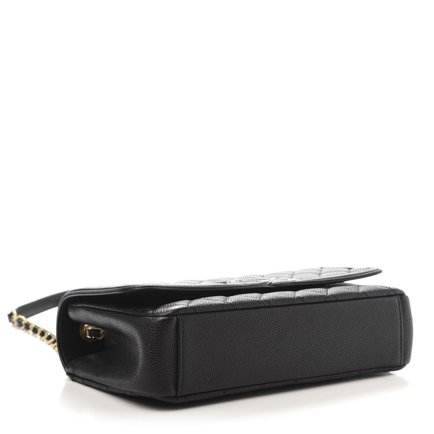 Caviar Quilted Medium CC Filigree Flap Black
