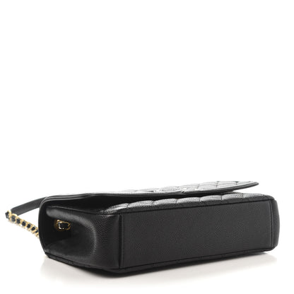 Chanel Caviar Quilted Medium CC Filigree Flap Black 5 of 13