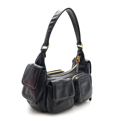 Miu Miu Nappa Multi Pocket Hobo Black 3 of 9