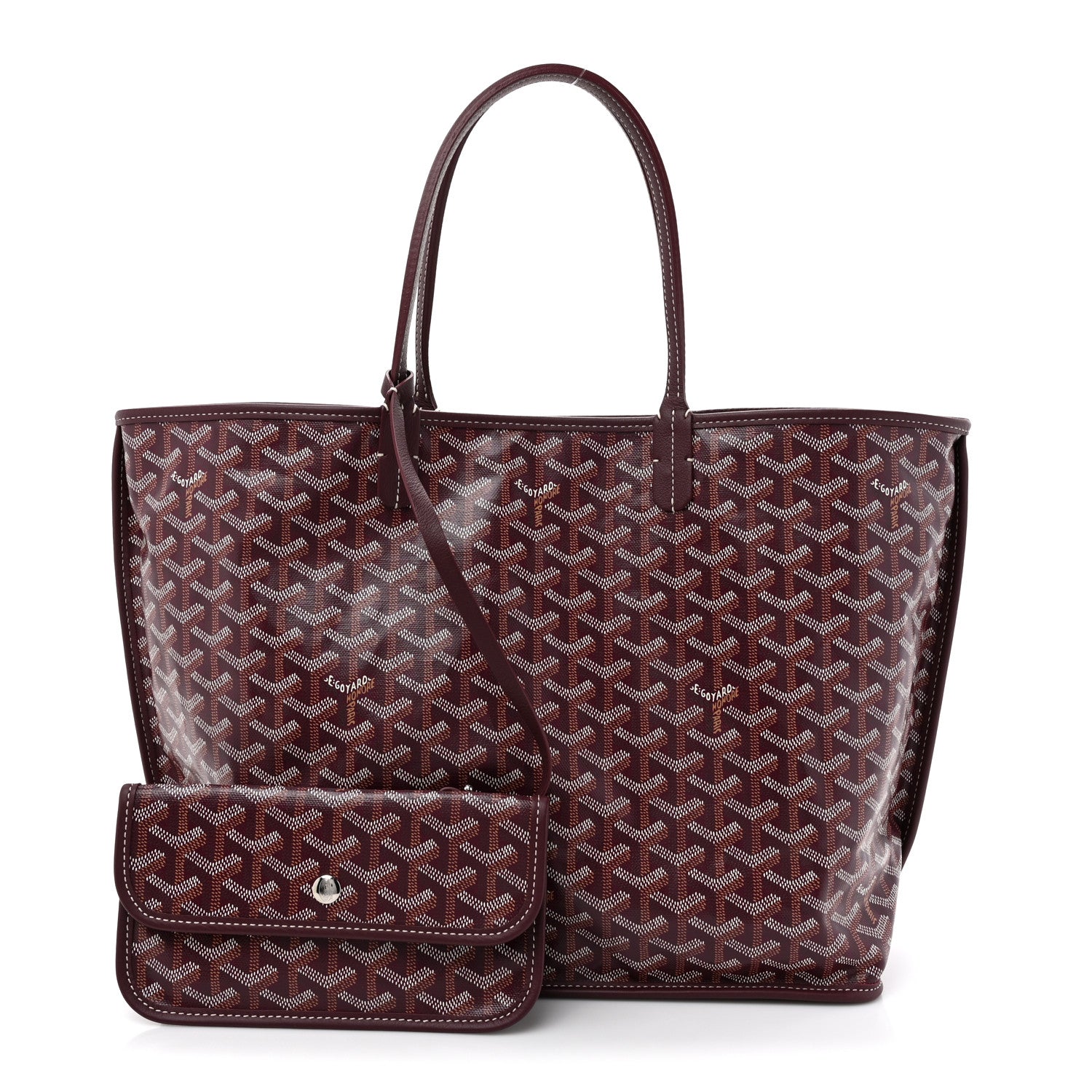 Goyard Goyardine Reversible Anjou PM Burgundy 2 of 17