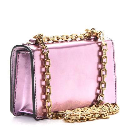 Christian Dior Metallic Calfskin J'Adior Mini Chain Flap Bag Pink 2 of 6