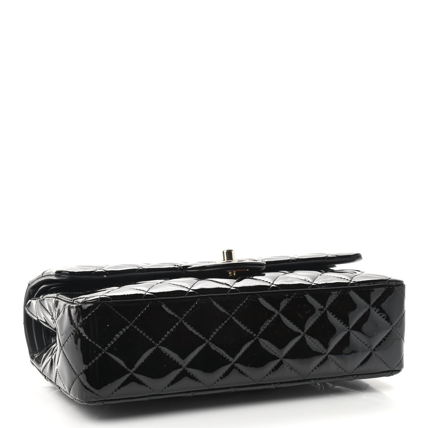 Chanel Patent Quilted Medium Double Flap Black 4 of 9